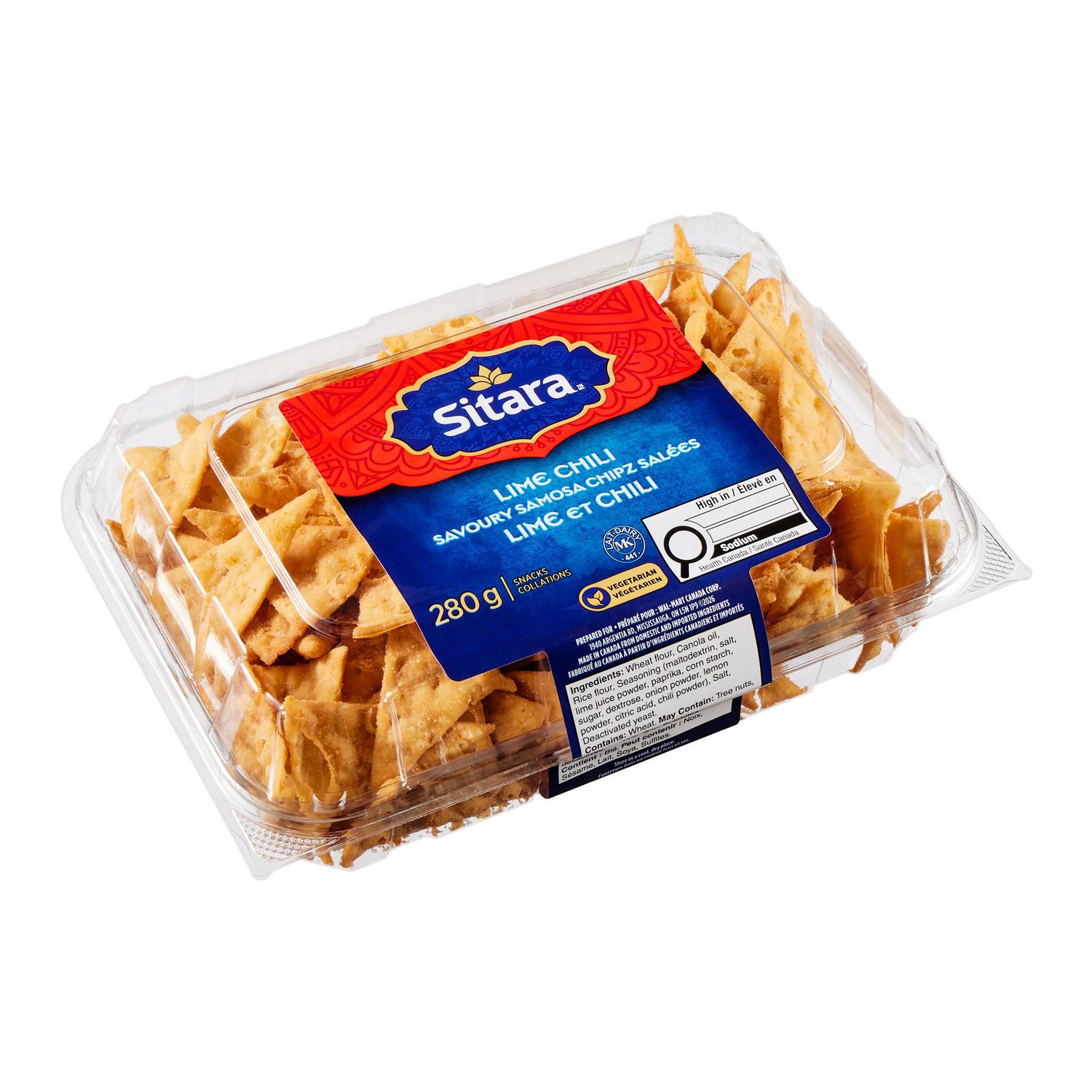 Sitara Lime Chili Savoury Samosa Chipz, 280 g