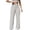 03-Beige, variante sur Zulora Pantalon Grand Taille Haute Uni pour Femmes, Taille Élastique, Pantalon Décontracté pour le Travail Quotidien