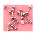 thumbnail image 3 of 5Pairs 5 Styles Round Ball Stud Stainless Steel Barbell Earring Set Cartilage Helix Earring Piercings Tragus Cartilage Ear Rings Set (Silver), 3 of 7