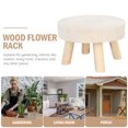 thumbnail image 4 of OULII Flower Pot Floor Stand Wood Round Stool Shape 1Pack for Gardening, 4 of 4