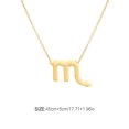 thumbnail image 4 of stanreset Constellation Thème Amitié Collier Créatif Confortable Ins Exquis Durable Résistant à la Rouille Léger Accessoire de Mode Scorpio Or, 4 of 6