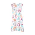 thumbnail image 4 of PMVFHDE Robe Florale Printemps Été pour Filles / Col Rond Sans Manches Tenue Décontractée / Tenue Légère pour Fête pour Tout-Petits à Préadolescents 6vert,11-12, 4 of 5