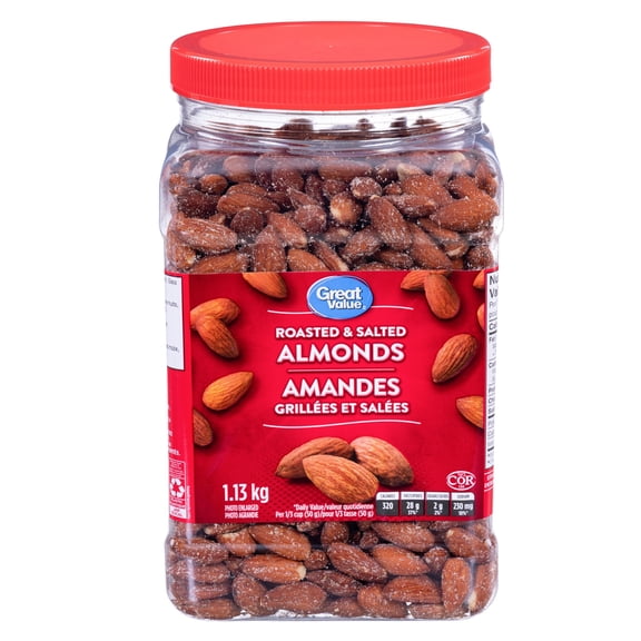 Great Value Roasted & Salted Almonds 1.13kg