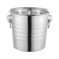 thumbnail image 2 of Yhmxh Gadgets de Cuisine Seau à Glace Rond Classique, Refroidisseur de Boissons en Acier Inoxydable, Seau à Vin et Bière, Accessoires de Cuisine pour Réunions Familiales 101.4oz, 2 of 7