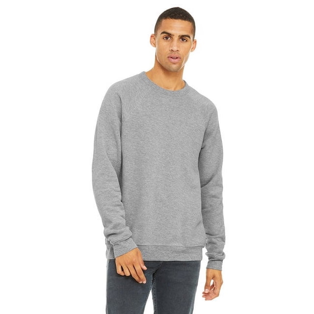 BELLA + CANVAS - Chandail Molletonné Raglan à Col Rond en Éponge - 3901