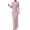 c01Pink, variant on JGGSPWM One Shoulder Long Sleeve Dress for Women Solid Color Ruched Night Out Formal Maxi Fall Wedding Guest Dresses White S