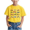 thumbnail image 1 of WRKEKC T-Shirts d'Été pour Garçons, T-Shirts Décontractés pour Garçons, T-Shirts Polyvalents Décontractés à Manches Courtes pour Enfants avec Motif Imprimé et Col Rond, 1 of 6