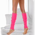 thumbnail image 2 of 2 Pack(Hot Pink 1PCS & Sky Blue 1PCS) Multipack 80S 90S Mens Compression Socks Leg Warmers for, 2 of 4
