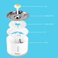 thumbnail image 2 of Cat Water Fountain oz/.L Stainless Steel Pet Water Drinking Fountain Water Dispenser with Intelligent Pump and LED Indicator for Water Shortage Alert Water Fountain for Cats and Dog, 2 of 7