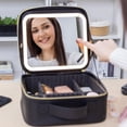 thumbnail image 3 of Portable Lighted Vanity Mirror with Makeup Case, 3 of 9