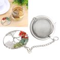 thumbnail image 3 of Tea Infuser,Natural Gem Tea Filter 304 Stainless Steel Tea Maker  Jade Tea Leak For Tea Flavoring Herbal Spices Seasonings, 3 of 8