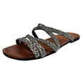 thumbnail image 1 of XZNGL Womens Sandals Flip Flops Beach Slippers Summer Rhinestones Flat Shoes, 1 of 9