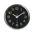 thumbnail image 1 of 12 Inch Luminous Silent Non Ticking Night Glow In The Dark Quartz Wall Clock, 1 of 6