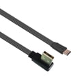 thumbnail image 1 of USB 2.0 Male to USB C Type C Male Angled Data Flat FPC Cable for FPV & Disk & Phone, 1 of 7