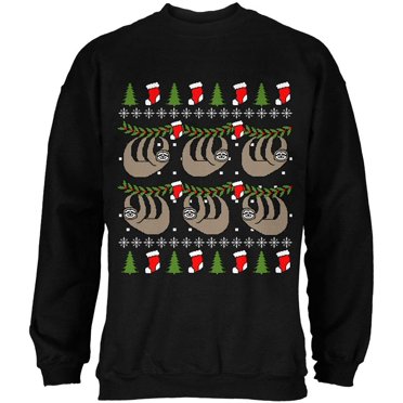 Old Glory Hanging Sloth Ugly Christmas Sweater Mens Sweatshirt