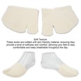 thumbnail image 4 of Half Flip Flop Socks, Front Toe Flip Flop Socks Skin Friendly  Breathable Slipless Milk White  For Sports, 4 of 8