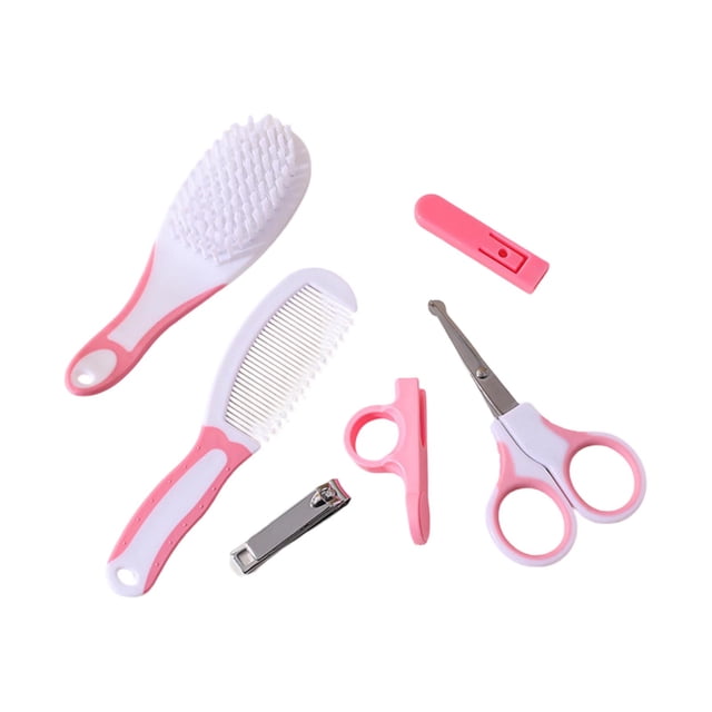 Complete Baby Grooming Kit Care Set for and Toddlers with Hair Brush Comb Nail Clipper Scissors and Protective Covers