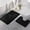 Black, variant on Fridja Summer Clearance Bathroom Rugs Sets 2 Piece Non Slip, Leaf Bath Mats for Bathroom Floor Set of 2, Ultra Soft and Quick Dry Bath Rugs, Machine Washable Rugs for Bathtub, Shower, Dark Gray