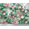 thumbnail image 3 of Soimoi Velvet Fabric Two Tone Camouflage Print Fabric by The Yard 58 Inch Wide, 3 of 3