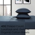 thumbnail image 3 of Ensemble de Draps en Coton Biologique, 400 Fils, 3 of 6
