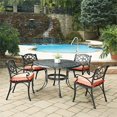 thumbnail image 1 of Homestyles Sanibel Aluminum 5 Piece Outdoor Dining Set in Black, 1 of 9