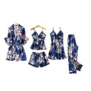 Rbaofujie Pajama Sets for Women Women's Short Sleeve Pajamas Casual Short Pajamas Household Clothing Night Gowns and Sleep Wears