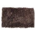 thumbnail image 1 of HANDWOVEN MICROFIBRE SHAGGY BATH MAT (BROWN) (20 x 32), 1 of 1