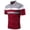 Red, variant on lcziwo Polo Shirts for Men 2024 Cotton Striped Color Block Tops Short Sleeve Slim Fit Lapel Collar Business Casual Golf Shirts Big and Tall Red M
