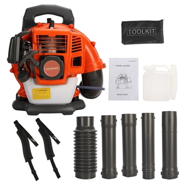 kluokesi Backpack Leaf Blower, 52CC 550 CFM 2-Stroke Engine Gas Leaf Blower, High Strength Gas Powered Leaf Blower Snow Blower Dust Blower for Outdoor
