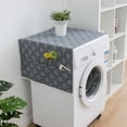 thumbnail image 1 of Refrigerator Cover Cloth, EDHITNR Bohemian Style Dustproof Appliance Cover with Storage Pockets, Linen Fabric Washable Machine Covers for Refrigerator Washer Dryer Microwave, 1 of 2