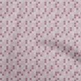 thumbnail image 1 of oneOone Silk Tabby Pink Fabric Geometric Sewing Craft Projects Fabric Prints By Yard 42 Inch Wide, 1 of 4