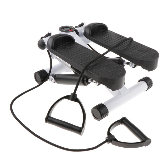 QualitChoice Indoor Mini Stepper LCD Display Foot Pedals Fitness Training Cord Workout