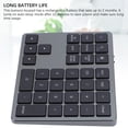thumbnail image 4 of Pavé Numérique BT, Pavé Numérique Sans Fil Rechargeable, Clavier Externe 35 Touches pour Ordinateur Portable PC Tablette, Mode BT Sans Fil Double, 4 of 7