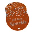 thumbnail image 1 of Inkdotpot Real Silver Foil Let Love Sparkle Wedding Tags Favor Hang Paper Tags 50 Pieces, 1 of 6