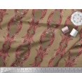 thumbnail image 2 of Soimoi Rayon Fabric Stripe & Ogee Damask Decor Fabric Printed Yard 56 Inch Wide, 2 of 3