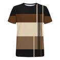 thumbnail image 4 of Weiqiqre T Shirts for Man Short Sleeve Tee Color Block Crew Neck Pullover Casual Basic Shirts, 4 of 4