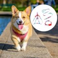 thumbnail image 1 of 3Pcs/Set Leash Zinc Alloy Print Adjustable Medium Outdoor Decorative Harness Washable Animal Accessories Pink,2.5x120cm XL, 1 of 9