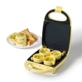 thumbnail image 2 of Ricardo Mini Griddle, Non-Stick Surface, 4 Silicone Molds, Even Heating Top & Bottom Plates, Locking Storage, Easy to Clean, 520W, Yellow, 2 of 6