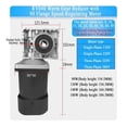 thumbnail image 4 of 180W Worm Gear Motor with RV040 Reducer Gearbox Speed Adjustable Controller 130-16RPM Gear Motor Self-Locking 90W-180W AC ,Easy to Install, 4 of 7