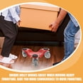 thumbnail image 3 of USHOBE 3Pack Furniture Transport Dolly Metal Red for Lifting Boxes, 3 of 7