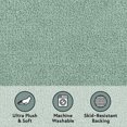 thumbnail image 3 of Better Homes & Gardens Ultra Soft Polyester Bath Rug, 20X34, Green River, 3 of 5