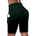 thumbnail image 4 of Timegard Plus Size Shorts for Women Running Ruched Comfy Shorts Casual Workout Shorts Elastic Waist, 4 of 6