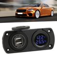 thumbnail image 4 of Car Voltmeter Charger, USB Car Charger 5V 4.2A  For Lockable Marine Pug For Cigar Lighter Plug Red,Blue, 4 of 8