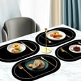 thumbnail image 4 of Napperon Ovale en Cuir Réversible Antidérapant Résistant à la Chaleur et à l'Huile pour Table à Manger, Maison et Restaurant, 4 of 8
