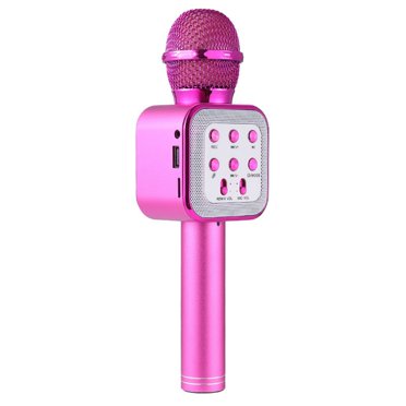 Microphone de Karaoké Sans Fil Micro de Karaoké Haut-Parleur KTV Microphone de Chant pour Enfants