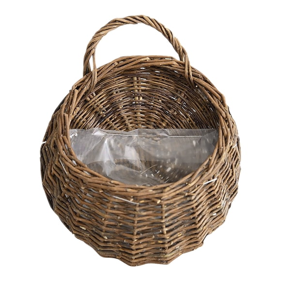 TIMIFIS Hanging Basket Handmade Woven Hanging Basket Storage Basket Flower Pot Hanging Wall Basket Room Decor Gifts For Mom - Spring