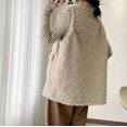 thumbnail image 4 of LOVZFMLL Vestes pour Femmes Mode Décontractée Manteau d'Hiver Intégré Veste Mi-Longue, 4 of 4
