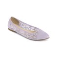 thumbnail image 1 of BLISSFUL STEP Chaussures Plates en Maille à Enfiler à Bout Pointu pour Femmes Fleur Violette 6, 1 of 7