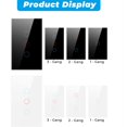 thumbnail image 3 of WiFi Switch Smart Home Touch RF Light Wall Panel 1/2/3 Gang Black US, 3 of 8