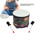 thumbnail image 2 of 8 Inch Floor Tom Drum Cute Excellent Sound Music Instrument Drums with 2 Mallets for Children, 2 of 9